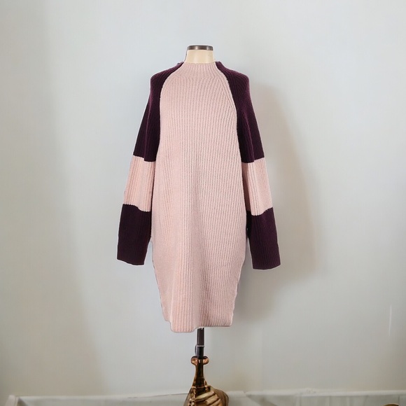 Express Sweater Dress | Long Sleeve | Casual | Ribbed Size Large - Picture 1 of 5